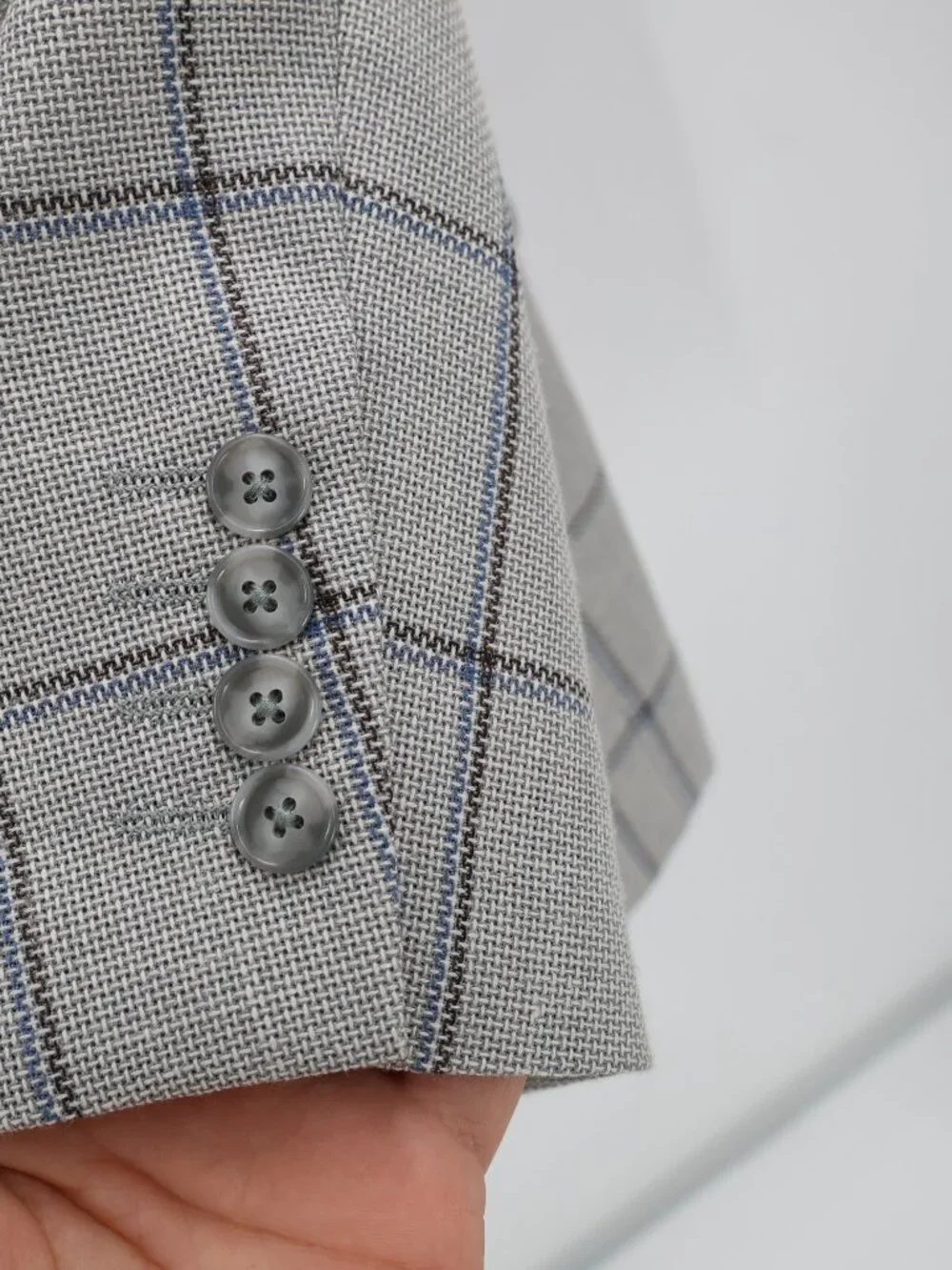 Stafford Sport Coat Mens 54 Big Short Seasonal Textures Wool Linen unstructured